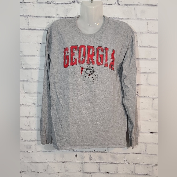University Of Georgia Bulldogs Champion Long Sleeve Shirt Med - Picture 1 of 4